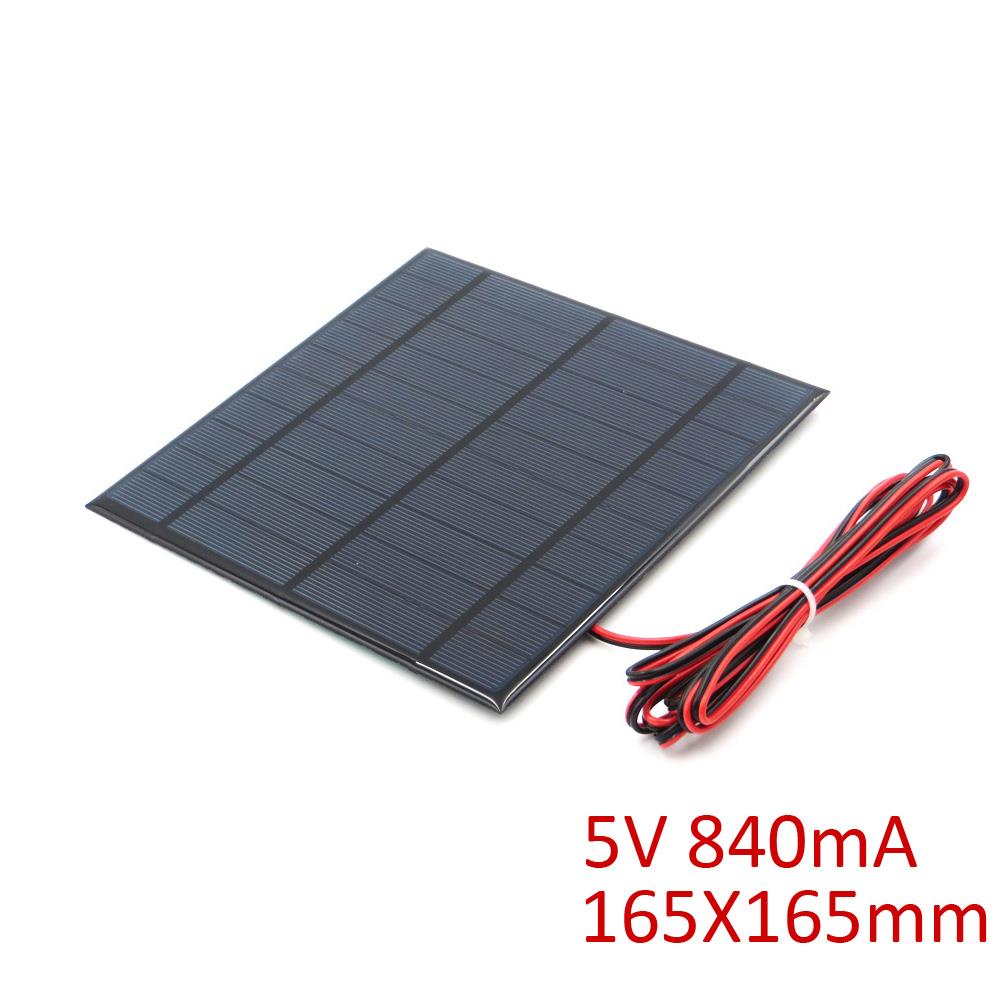 5V 840mA Solar Panel with Cable